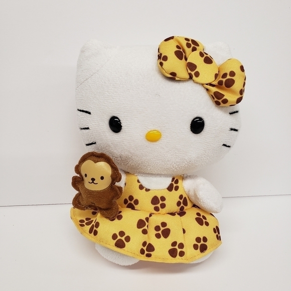 Ty Other - Ty 6" Hello Kitty Safari with Monkey 2013 Plush